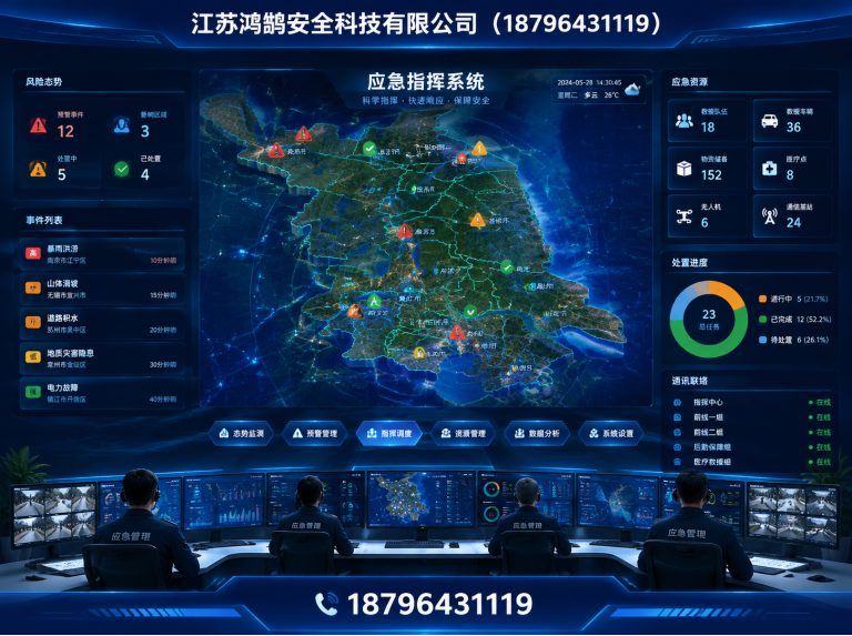 嘉兴应急指挥系统展示图